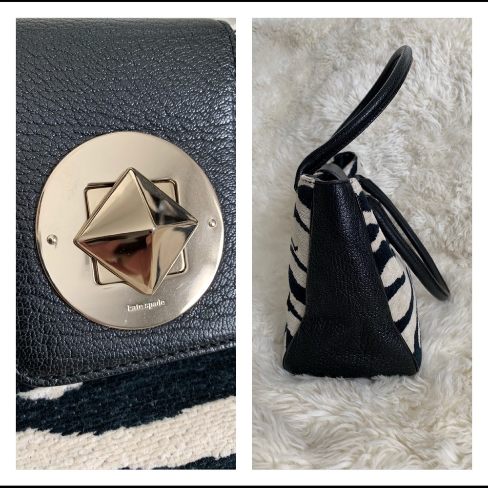 NWT Kate Spade Kariba Maddox black off white bag. - Picture 7 of 8